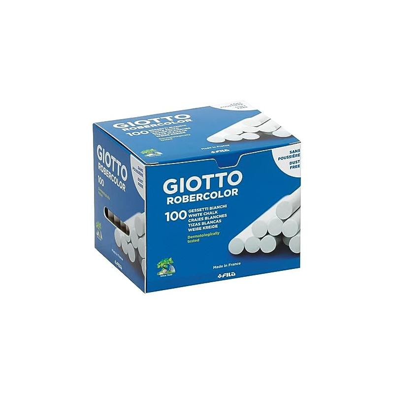 Paquet de 100 bâtons de craie blanche ROBERCOLOR