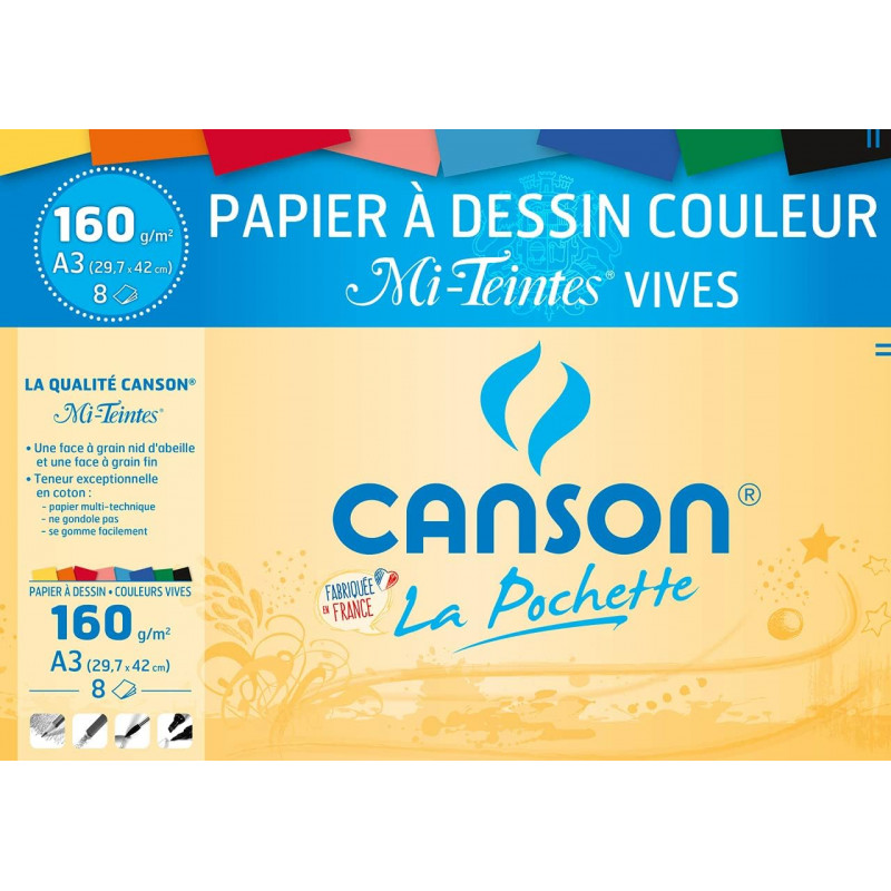 Pochette de papier Couleur CANSON