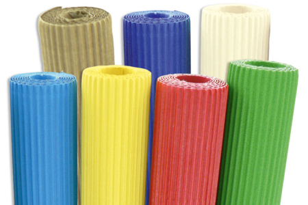 Rouleau de papier ondulé